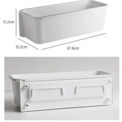 The Decor Haven Küche & Esszimmer-Wandregal mit Aufbewahrungsschublade – platzsparender Organizer