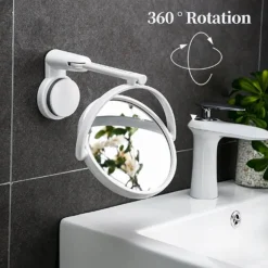 Tranquil Waters Gadgets Für Zuhause|Badezimmer-Wandspiegel mit 3-facher Vergrößerung – elegantes All-Angle-Design