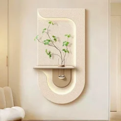 Timeless Vessels Beleuchtung-Wandvase Lampe mit grüner Pflanze - Eingangsdekor