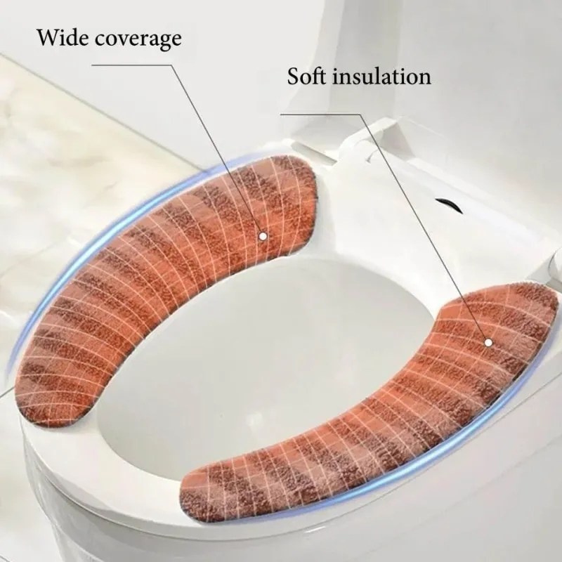 The Blissful Bath Badezimmer-Warm Toilet Seat Cover - Soft Deluxe Bathroom Accessory