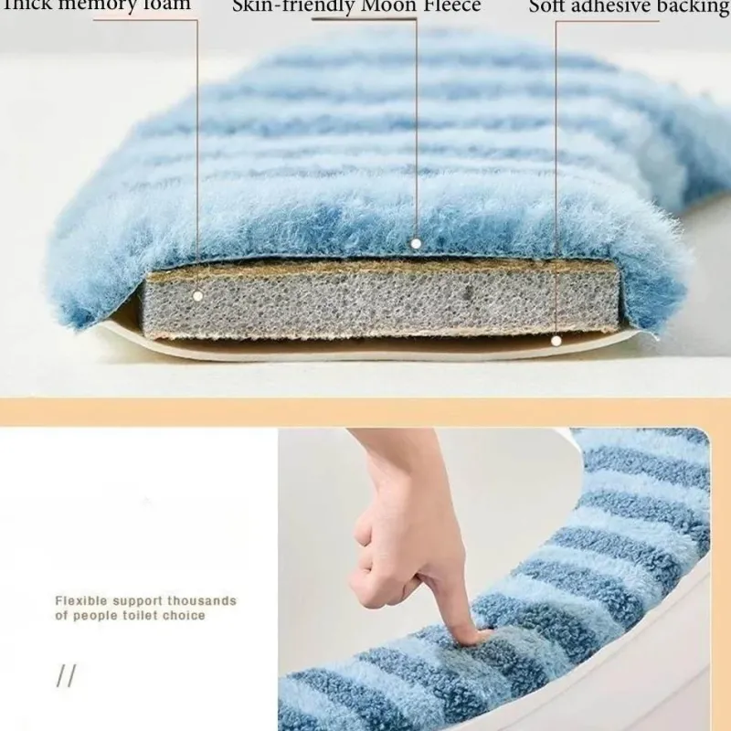 The Blissful Bath Badezimmer-Warm Toilet Seat Cover - Soft Deluxe Bathroom Accessory