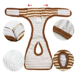 Furendo Haustierzubehör|Reinigungswerkzeuge Für Haustiere-Waschbare Hundewindel – Wiederverwendbare Trainingshilfe für Haustiere