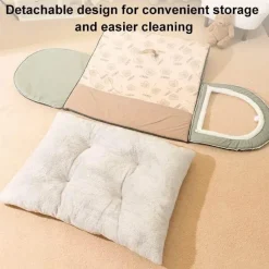 Furendo Haustierzubehör|Haustierbetten-Waschbare Winter-Hundehütte – gemütlicher, warmer Unterschlupf für Haustiere