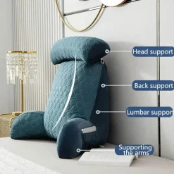 The Decor Haven Gadgets Für Zuhause-Waschbares Latex-Lesekissen – bequemes Stützkissen