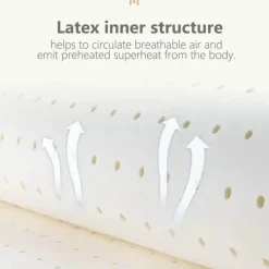 The Decor Haven Gadgets Für Zuhause-Waschbares Latex-Lesekissen – bequemes Stützkissen