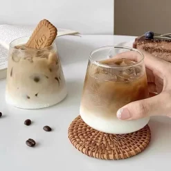 Plates u0026 More Küche & Esszimmer-Wasserbecher aus klarem Glas – vielseitiger Kaffee- und Saftbecher