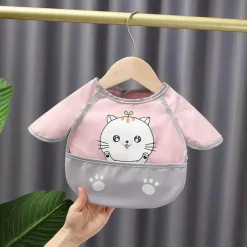 Kinder The Decor Haven Kinderwagen & Zubehör-Wasserdichte Cartoon-Babylätzchen – leicht zu reinigende Lätzchen zum Füttern von Kindern