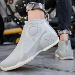 Herren Decor Herrenschuhe-Wasserdichte Cyberpunk-Gummistiefel – rutschfeste Gummischuhe