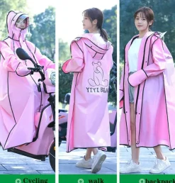 Gear Up u0026 Go Fahrräder & Verkehr|Camping-Werkzeuge-Wasserdichte Fahrradjacke mit Kapuze – Winddichter Fahrradregenmantel