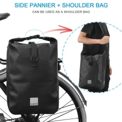 Wilderness Haven Taschen & Geldbörsen|Fahrräder & Verkehr-Wasserdichte Fahrradsatteltasche - Robuste Fahrrad-Schultertasche