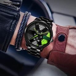 Wild u0026 Free Gear Autozubehör|Automobilindustrie-Wasserdichte Herrenuhr – Autofelgen-Design