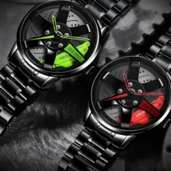 Wild u0026 Free Gear Autozubehör|Automobilindustrie-Wasserdichte Herrenuhr – Autofelgen-Design