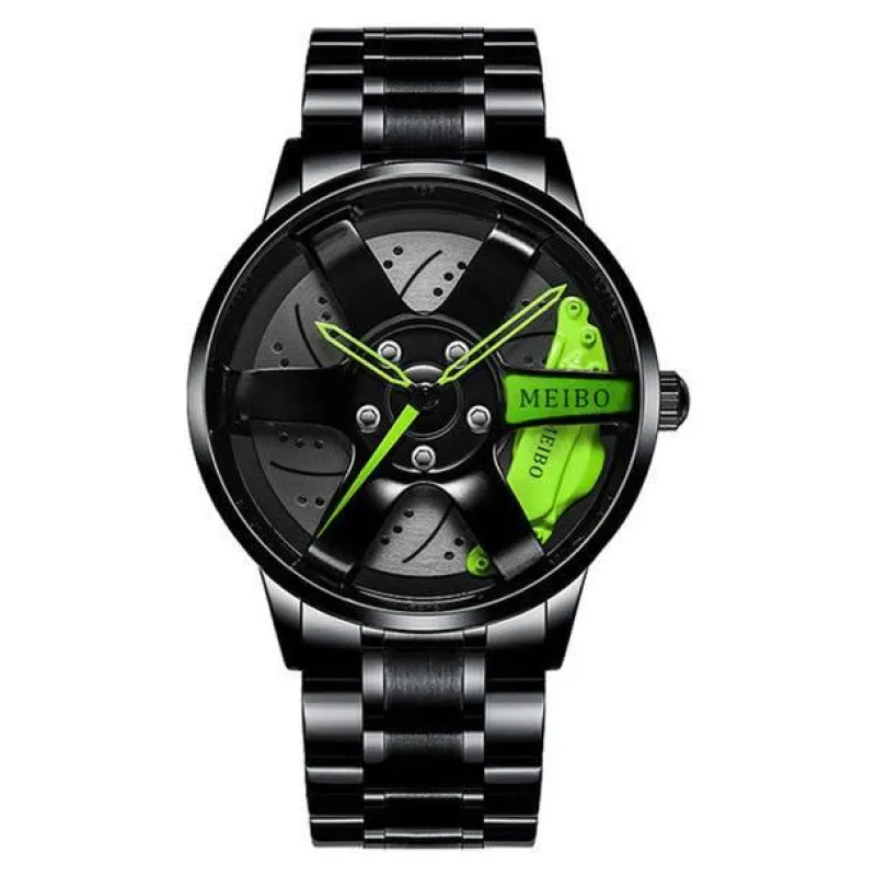 Wild u0026 Free Gear Autozubehör|Automobilindustrie-Wasserdichte Herrenuhr – Autofelgen-Design