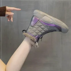 Damen Wilderness Haven Damenschuhe-Wasserdichte High-Top-Schneestiefel für Damen – Winter Defender Footwear