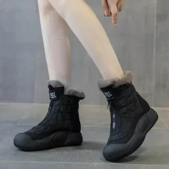 Damen Wilderness Haven Damenschuhe-Wasserdichte High-Top-Schneestiefel für Damen – Winter Defender Footwear