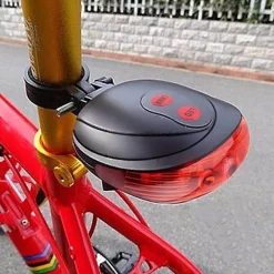 Wilderness Haven Fahrräder & Verkehr|Beleuchtung-Wasserdichte LED-Laser-Fahrradwarnlampe - Helles Sicherheitslicht