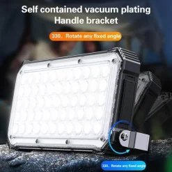 Gear Up u0026 Go Camping-Werkzeuge|Outdoor-Gadgets-Wasserdichte LED-Powerbank - Tragbares Ladegerät mit kabellosem Laden