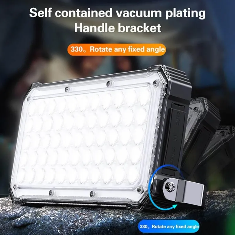 Gear Up u0026 Go Camping-Werkzeuge|Outdoor-Gadgets-Wasserdichte LED-Powerbank - Tragbares Ladegerät mit kabellosem Laden