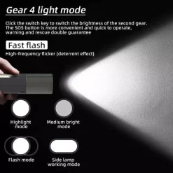 The Outdoor Vault Camping-Werkzeuge|Heimwerkzeuge-Wasserdichte Outdoor-Taschenlampe – langlebige Allwetter-LED-Taschenlampe