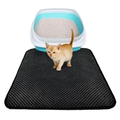 Furendo Haustierzubehör|Reinigungswerkzeuge Für Haustiere-Wasserdichte, rutschfeste Katzenstreumatte – leicht zu reinigendes Haustierzubehör