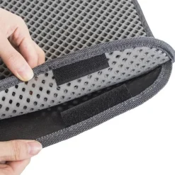 Furendo Haustierzubehör|Reinigungswerkzeuge Für Haustiere-Wasserdichte, rutschfeste Katzenstreumatte – leicht zu reinigendes Haustierzubehör