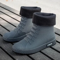 Herren Decor Herrenschuhe-Wasserdichte Schlupfgummistiefel - Stylish Rain Rider