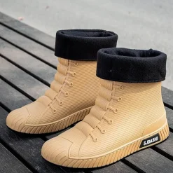 Herren Decor Herrenschuhe-Wasserdichte Schlupfgummistiefel - Stylish Rain Rider