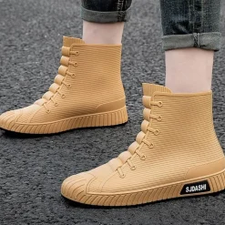 Herren Decor Herrenschuhe-Wasserdichte Schlupfgummistiefel - Stylish Rain Rider