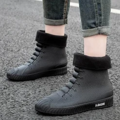 Herren Decor Herrenschuhe-Wasserdichte Schlupfgummistiefel - Stylish Rain Rider