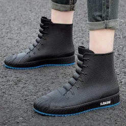 Herren Decor Herrenschuhe-Wasserdichte Schlupfgummistiefel - Stylish Rain Rider