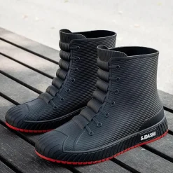 Herren Decor Herrenschuhe-Wasserdichte Schlupfgummistiefel - Stylish Rain Rider