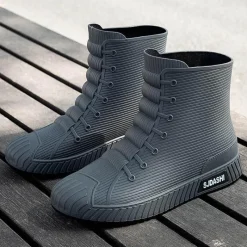 Herren Decor Herrenschuhe-Wasserdichte Schlupfgummistiefel - Stylish Rain Rider