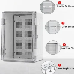 The Outdoor Vault Heimwerkzeuge|Outdoor & Garten-Wasserdichte Steckdosenbox für den Außenbereich – regenfeste Steckdosenabdeckung