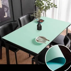 Timeless Touch Wohndeko|Küche & Esszimmer-Wasserdichte Tischschutzmatte aus Leder – nordisches minimalistisches Design