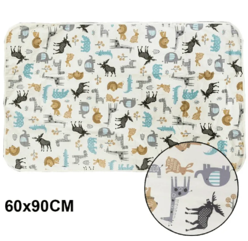 Kinder The Decor Haven Kinderwagen & Zubehör-Wasserdichte Wickelunterlage - Wiederverwendbares Cartoon-Design