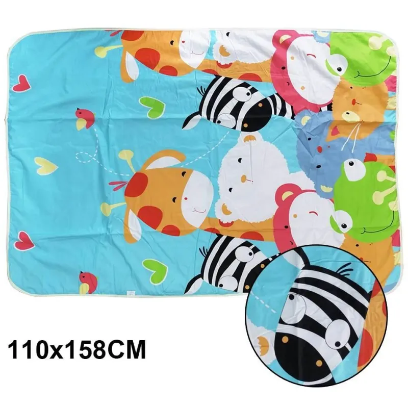 Kinder The Decor Haven Kinderwagen & Zubehör-Wasserdichte Wickelunterlage - Wiederverwendbares Cartoon-Design