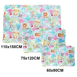 Kinder The Decor Haven Kinderwagen & Zubehör-Wasserdichte Wickelunterlage - Wiederverwendbares Cartoon-Design