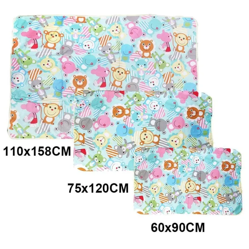 Kinder The Decor Haven Kinderwagen & Zubehör-Wasserdichte Wickelunterlage - Wiederverwendbares Cartoon-Design