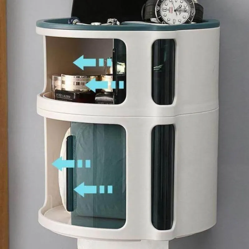 The Blissful Bath Badezimmer-Wasserdichter Badezimmer-Organizer ohne Bohren – Zubehörhalter