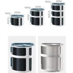 The Blissful Bath Badezimmer-Wasserdichter Badezimmer-Organizer ohne Bohren – Zubehörhalter