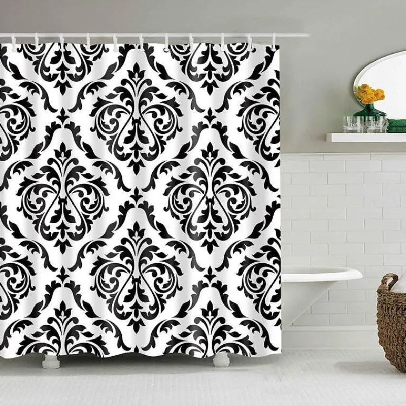 Aqua Essence Badezimmer-Wasserdichter Duschvorhang – Stilvolles Badezimmerdekor