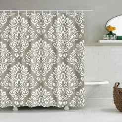 Aqua Essence Badezimmer-Wasserdichter Duschvorhang – Stilvolles Badezimmerdekor