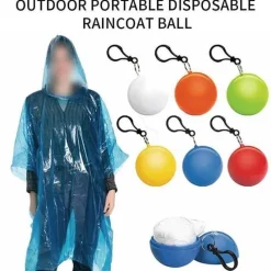 Gear Up u0026 Go Camping-Werkzeuge|Outdoor-Gadgets-Wasserdichter Einweg-Regenponcho – Notfall-Regenmantel
