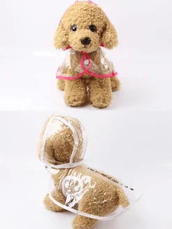 Decor Haustierzubehör-Wasserdichter Hunderegenmantel – Haustierjacke zum Schutz vor nassem Wetter