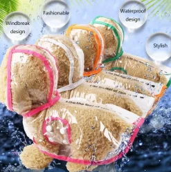 Decor Haustierzubehör-Wasserdichter Hunderegenmantel – Haustierjacke zum Schutz vor nassem Wetter