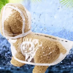 Decor Haustierzubehör-Wasserdichter Hunderegenmantel – Haustierjacke zum Schutz vor nassem Wetter