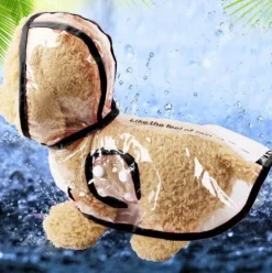 Decor Haustierzubehör-Wasserdichter Hunderegenmantel – Haustierjacke zum Schutz vor nassem Wetter