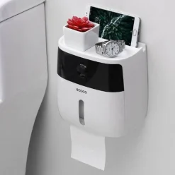 The Blissful Bath Badezimmer-Wasserdichter Toilettenpapierhalter - Badezimmer-Aufbewahrungs-Organizer