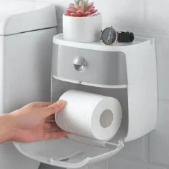 The Blissful Bath Badezimmer-Wasserdichter Toilettenpapierhalter - Badezimmer-Aufbewahrungs-Organizer