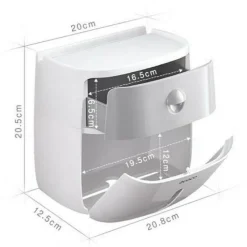 The Blissful Bath Badezimmer-Wasserdichter Toilettenpapierhalter - Badezimmer-Aufbewahrungs-Organizer